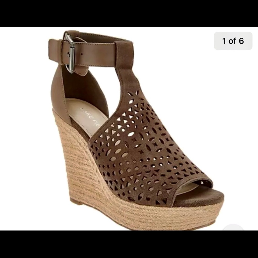 Marc Fisher wedge, worn once